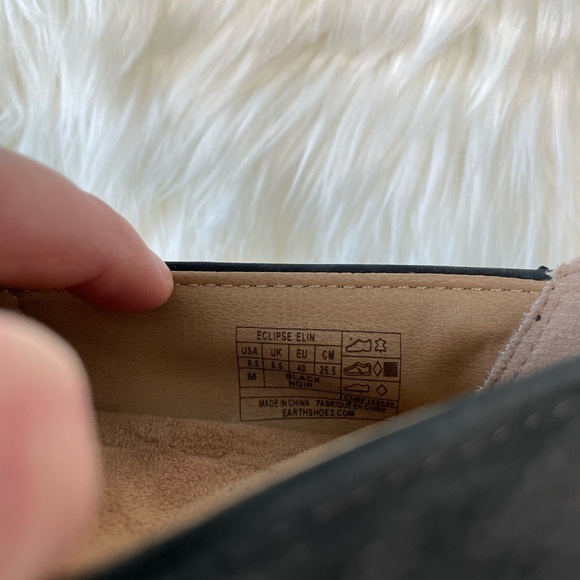 Earth Origins Eclipse Elin Black Perforated  Slip On Comfort Shoe Loafer - Picture 10 of 11